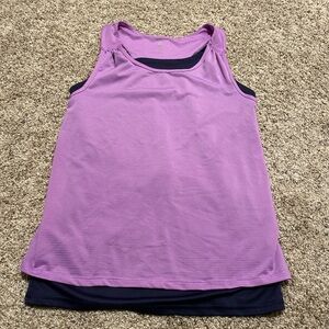 All in Motion Kids Layered Purple Tank Top